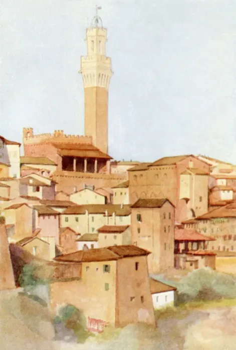 Framed Print : Italy / Siena Mangia Tower Framed Print : Italy / Siena Mangia Tower