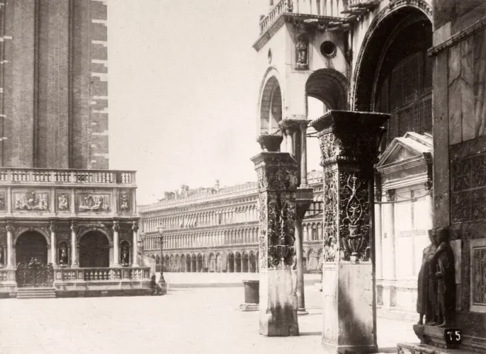 Framed Print : Italy - St Marks Square in Venice - Duomo and Campanile Framed Print : Italy - St Marks Square in Venice - Duomo and Campanile