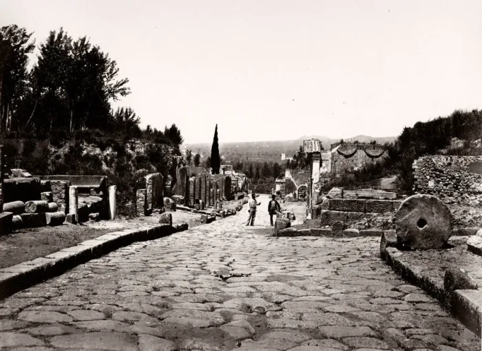 Framed Print : Italy - Street of Tombs, Pompeii Framed Print : Italy - Street of Tombs, Pompeii