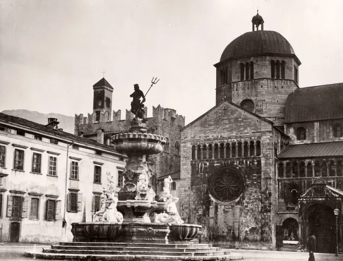 Framed Print : Italy - Trento Italy cathedral Duomo piazza Framed Print : Italy - Trento Italy cathedral Duomo piazza