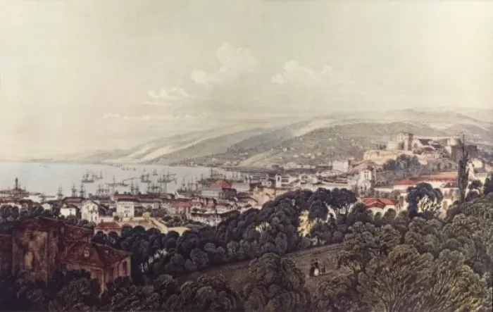 Framed Print : Italy / Trieste 1840 Framed Print : Italy / Trieste 1840