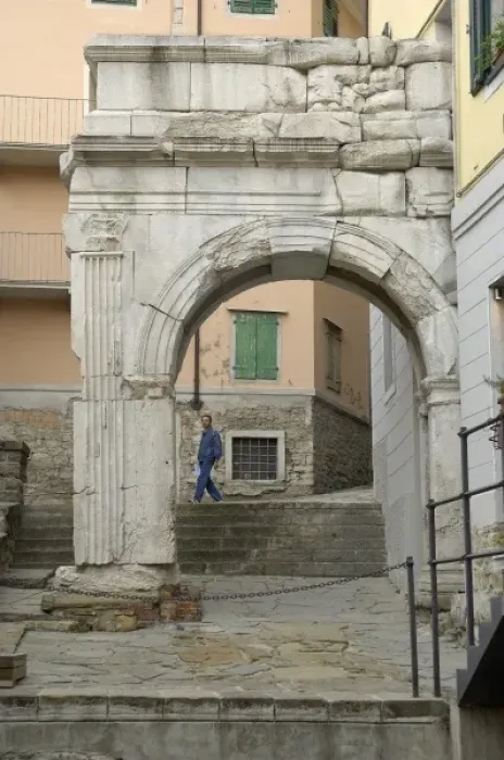 Framed Print : ITALY. Trieste. Arch of Riccardo (33 BC). Roman Framed Print : ITALY. Trieste. Arch of Riccardo (33 BC). Roman