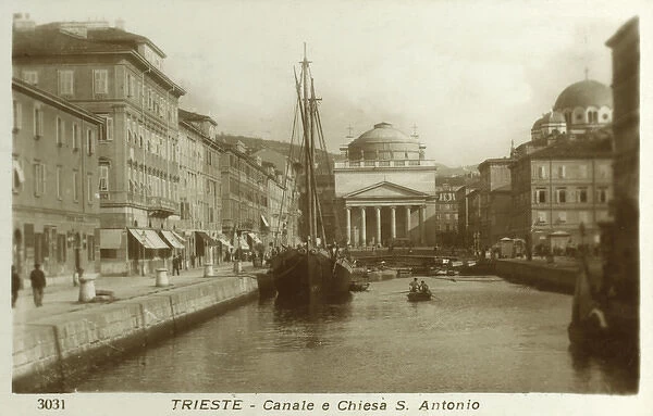 Italy - Trieste - Canal and Church of S. Antonio