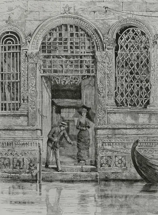 Framed Print : Italy. In Venice. Original drawing by H. Quilter Framed Print : Italy. In Venice. Original drawing by H. Quilter