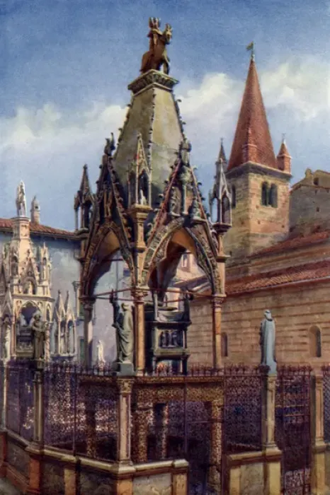 Framed Print : Italy / Verona Tomb 1927 Framed Print : Italy / Verona Tomb 1927