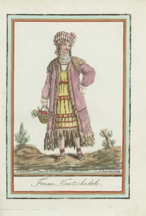 Framed Print : Itelmen or Kamchadal woman Framed Print : Itelmen or Kamchadal woman