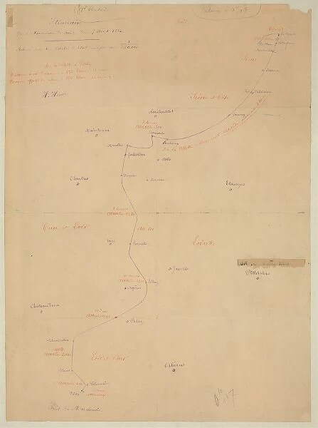 Itineraire - de l ascension de nuit du 7 aout 1884, de la Vi