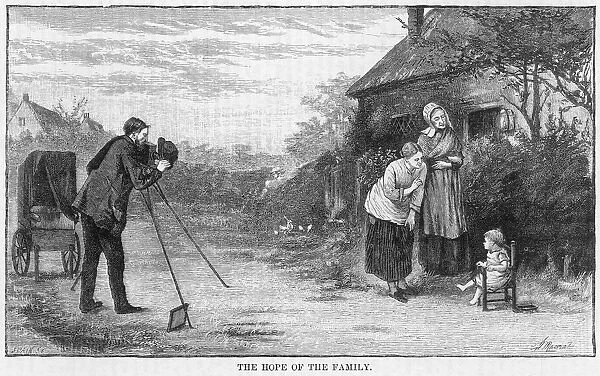 Itinerant photographer in country