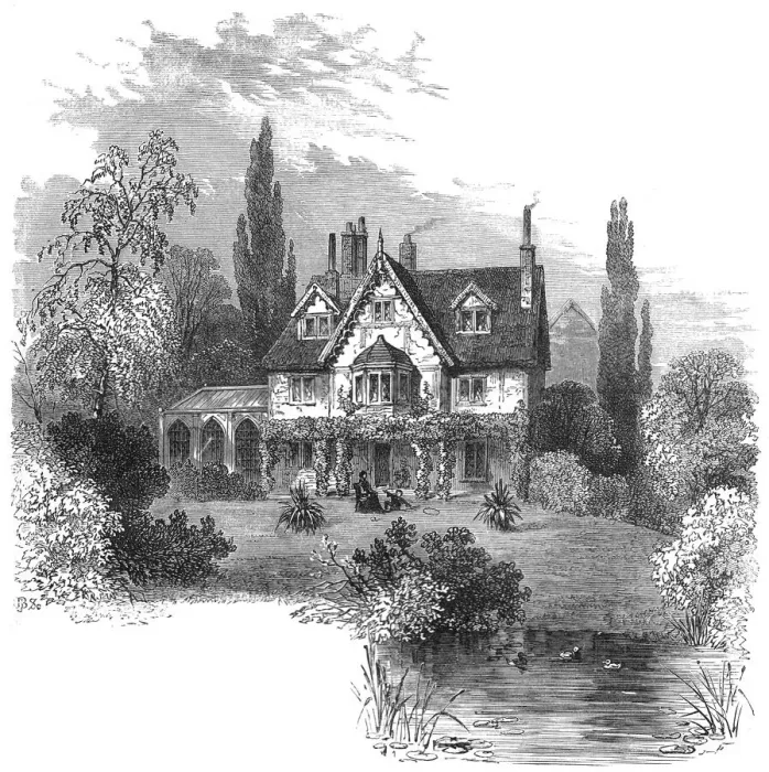 Framed Print : Ivy Cottage, Highgate Framed Print : Ivy Cottage, Highgate