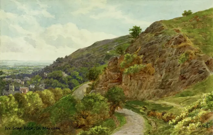 Framed Print : Ivy Scar Rock, Great Malvern, Worcestershire Framed Print : Ivy Scar Rock, Great Malvern, Worcestershire