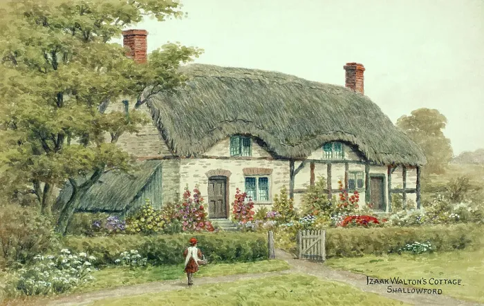 Framed Print : Izaak Walton's Cottage, Shallowford, Staffordshire Framed Print : Izaak Walton's Cottage, Shallowford, Staffordshire