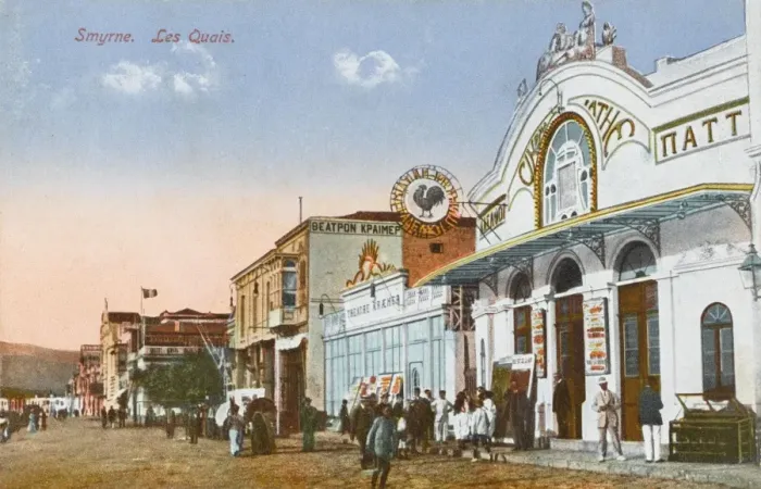 Framed Print : Izmir, Turkey - Greek Cinema by the Quayside Framed Print : Izmir, Turkey - Greek Cinema by the Quayside