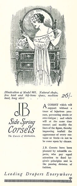 J. B. Side Spring Corsets Advertisement