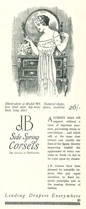 Framed Print : J. B. Side Spring Corsets Advertisement Framed Print : J. B. Side Spring Corsets Advertisement