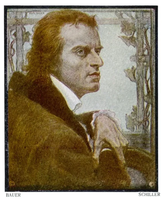 Framed Print : J C F Schiller (Bauer) Framed Print : J C F Schiller (Bauer)