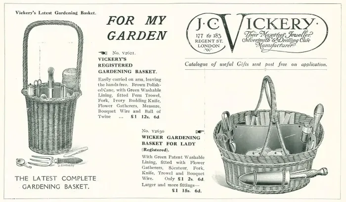 Framed Print : J. C. Vickery Advertisement