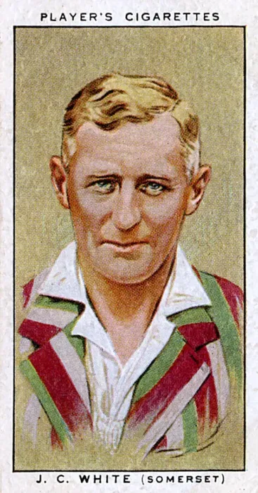Framed Print : J C White, Somerset County and England cricketer Framed Print : J C White, Somerset County and England cricketer