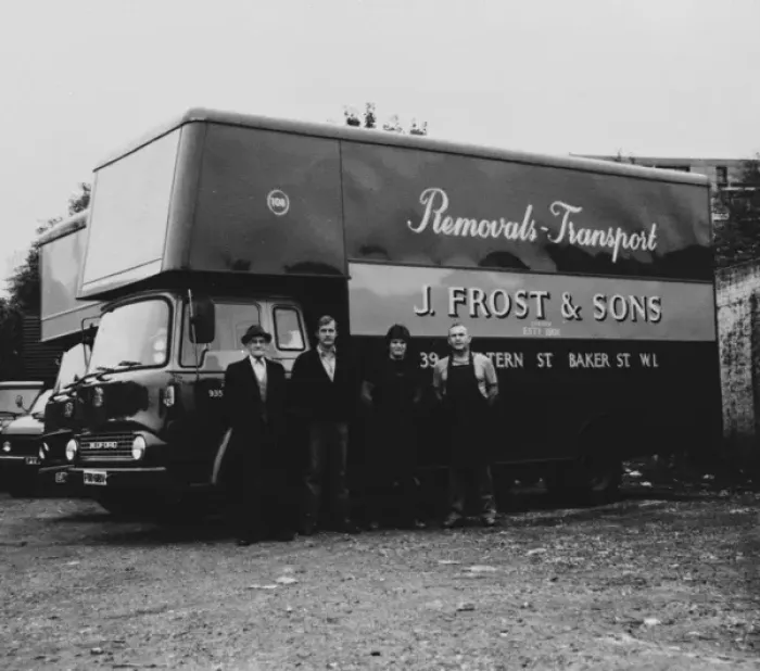 Framed Print : J Frost & Sons, removals lorry, London Framed Print : J Frost & Sons, removals lorry, London