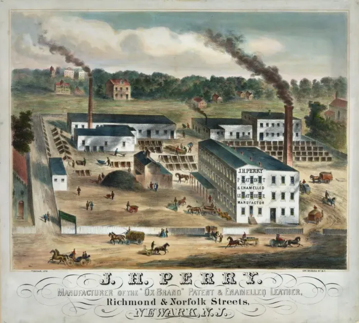 Framed Print : J. H. Perry. Manufacturer of the Ox Brand patent & enamelled Framed Print : J. H. Perry. Manufacturer of the Ox Brand patent & enamelled
