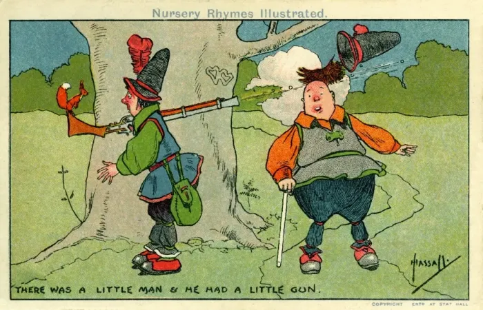 Framed Print : J Hassall. There was a little man Framed Print : J Hassall. There was a little man