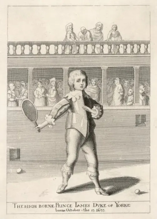 Framed Print : J. II Plays Real Tennis Framed Print : J. II Plays Real Tennis