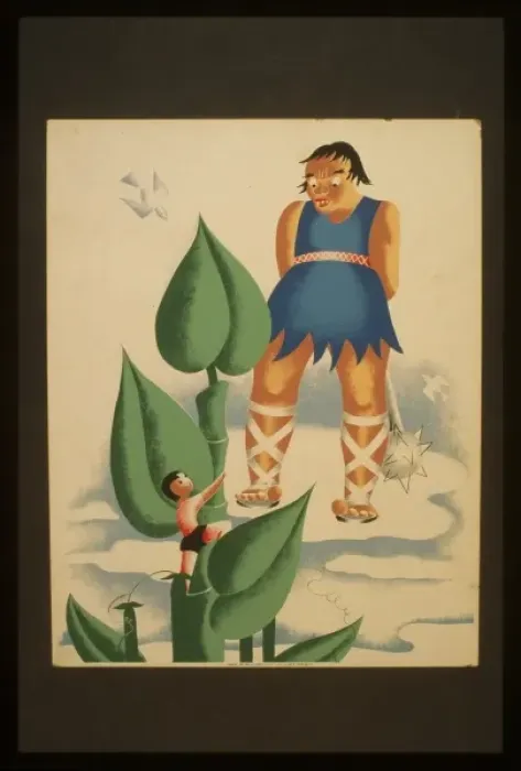 Framed Print : Jack and the beanstalk Framed Print : Jack and the beanstalk