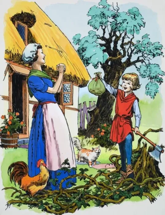 Framed Print : Jack and the Beanstalk Framed Print : Jack and the Beanstalk