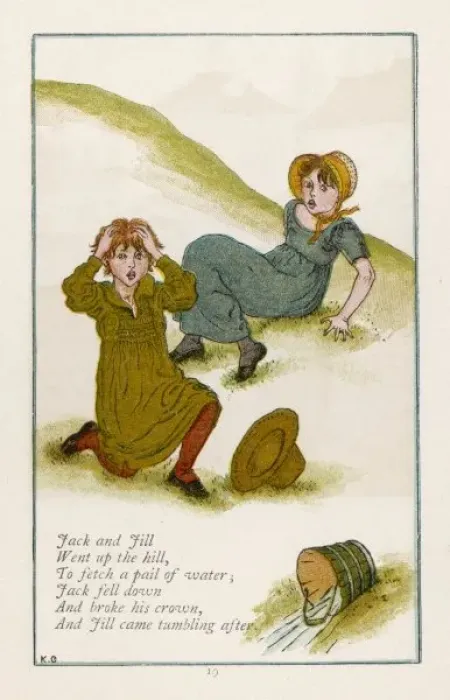 Framed Print : Jack and Jill / Greenaway Framed Print : Jack and Jill / Greenaway