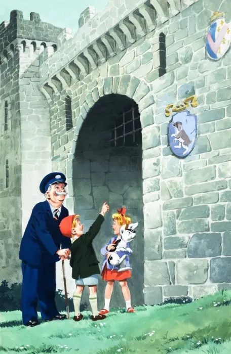 Framed Print : Jack and Jill and the Old Castle Framed Print : Jack and Jill and the Old Castle
