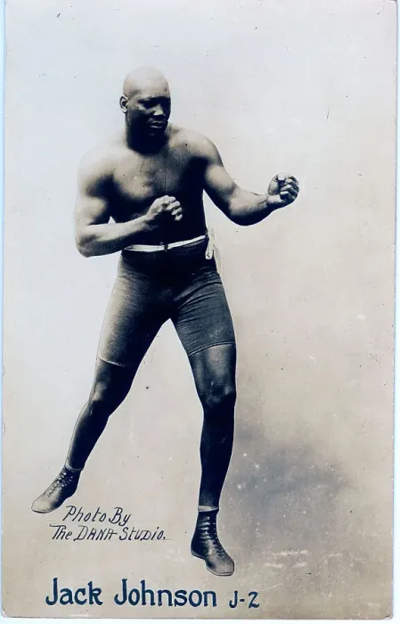 Framed Print : Jack Johnson Black American Boxer in a fighting pose Framed Print : Jack Johnson Black American Boxer in a fighting pose
