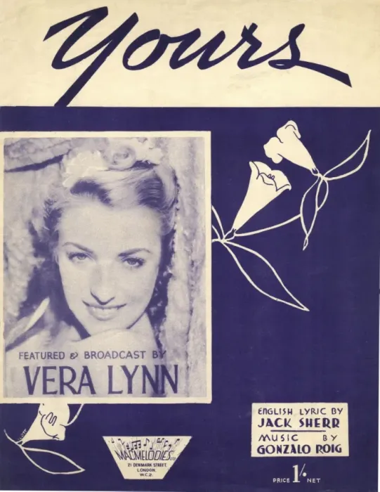 Framed Print : YOURS by Jack Sherr and Gonzalo Roig - Music Sheet Cover Framed Print : YOURS by Jack Sherr and Gonzalo Roig - Music Sheet Cover