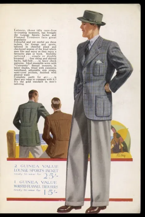 Framed Print : Jacket & Trousers 1939 Framed Print : Jacket & Trousers 1939
