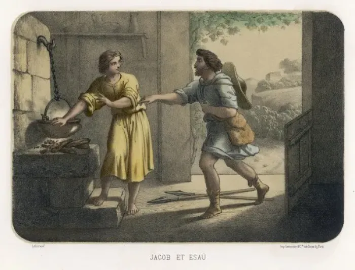 Framed Print : Jacob Deceives Esau Framed Print : Jacob Deceives Esau