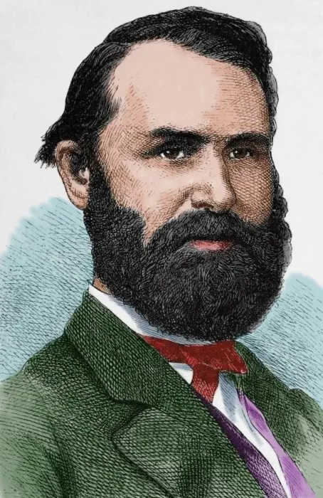Framed Print : Jacob Dolson Cox, Jr. (1828-1900). Engraving. Colored Framed Print : Jacob Dolson Cox, Jr. (1828-1900). Engraving. Colored