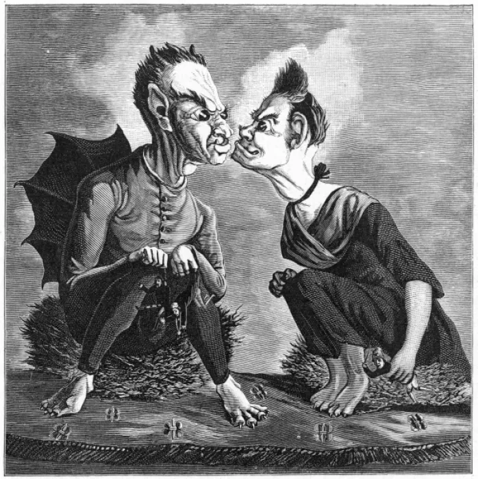 Framed Print : Jacobins Satirised Framed Print : Jacobins Satirised