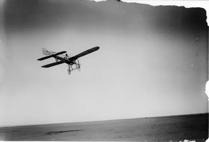 Framed Print : Jacques Balsan in a Bleriot XI Framed Print : Jacques Balsan in a Bleriot XI