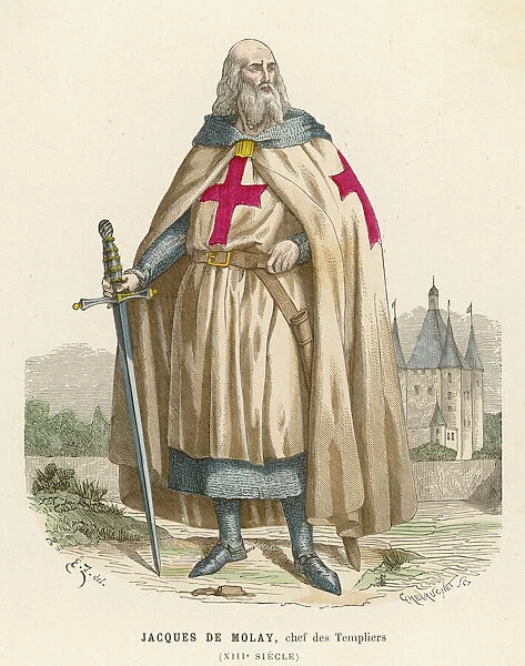 Jacques De Molay. JACQUES DE MOLAY French knight, Grand Maitre des Templiers, arrested