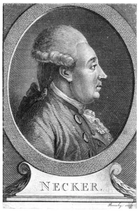 Framed Print : Jacques Necker Profile Framed Print : Jacques Necker Profile