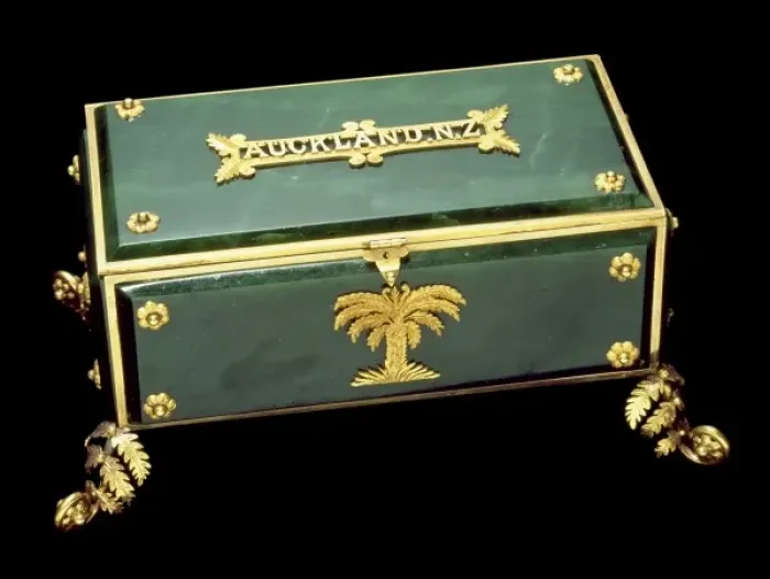 Framed Print : Jade and gold casket (Lid shut) Framed Print : Jade and gold casket (Lid shut)