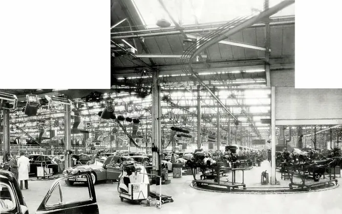 Framed Print : Jaguar factory, motor car assembly line, Coventry Framed Print : Jaguar factory, motor car assembly line, Coventry