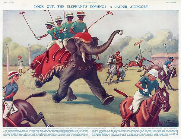 A Jaipur Allegory. Look Out, The Elephant's Coming