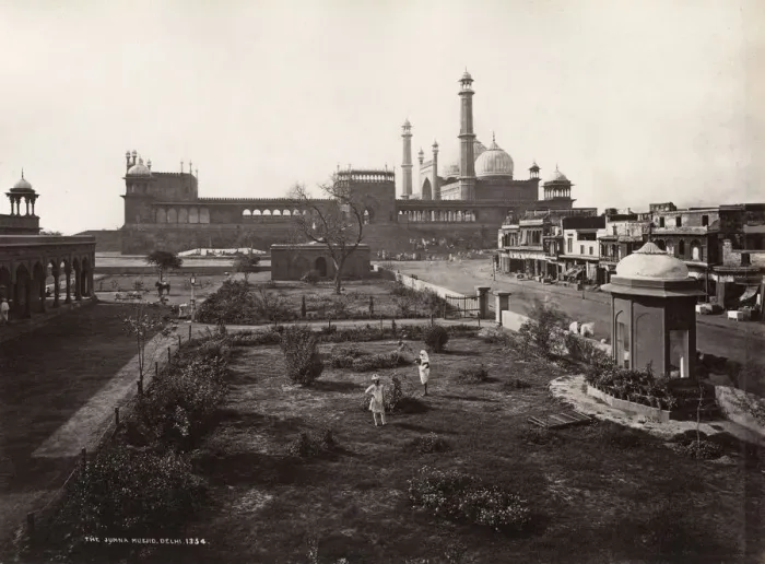 Framed Print : the Jama Masjid of Delhi, India