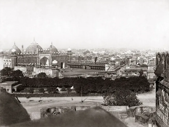 Framed Print : Jama Masjid or Pearl Mosque, Agra, India, circa 1890. Date: circa 1890 Framed Print : Jama Masjid or Pearl Mosque, Agra, India, circa 1890. Date: circa 1890
