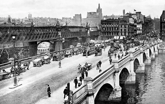 Framed Print : Jamaica Bridge, Glasgow early 1900's Framed Print : Jamaica Bridge, Glasgow early 1900's