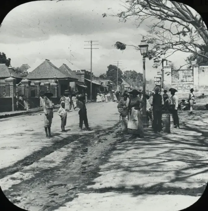 Framed Print : Jamaica - Orange Street, and Jubilee Market, Kingston Framed Print : Jamaica - Orange Street, and Jubilee Market, Kingston