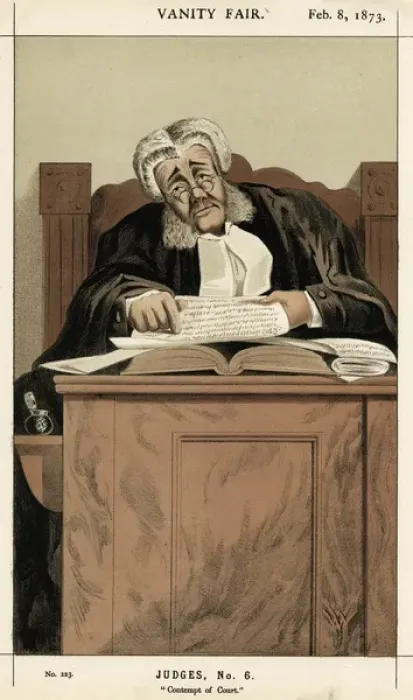 Framed Print : James Bacon / Judge Framed Print : James Bacon / Judge