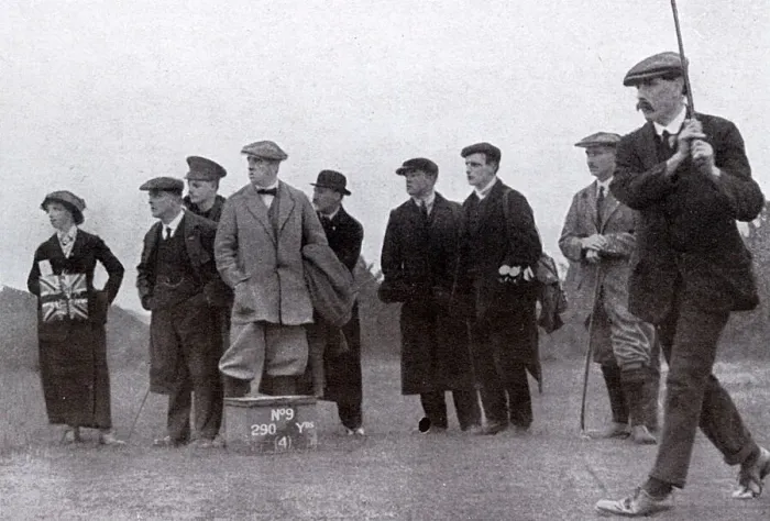 Framed Print : James Braid driving off the ninth tee Framed Print : James Braid driving off the ninth tee
