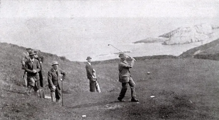 Framed Print : James Braid on the golf links at Lee (Devon) Framed Print : James Braid on the golf links at Lee (Devon)