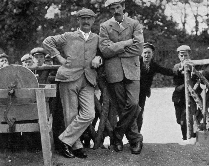 Framed Print : James Braid with J H Taylor Framed Print : James Braid with J H Taylor