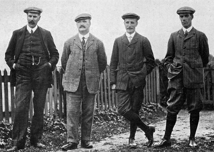 Framed Print : James Braid Stands with Fellow Competitors Framed Print : James Braid Stands with Fellow Competitors